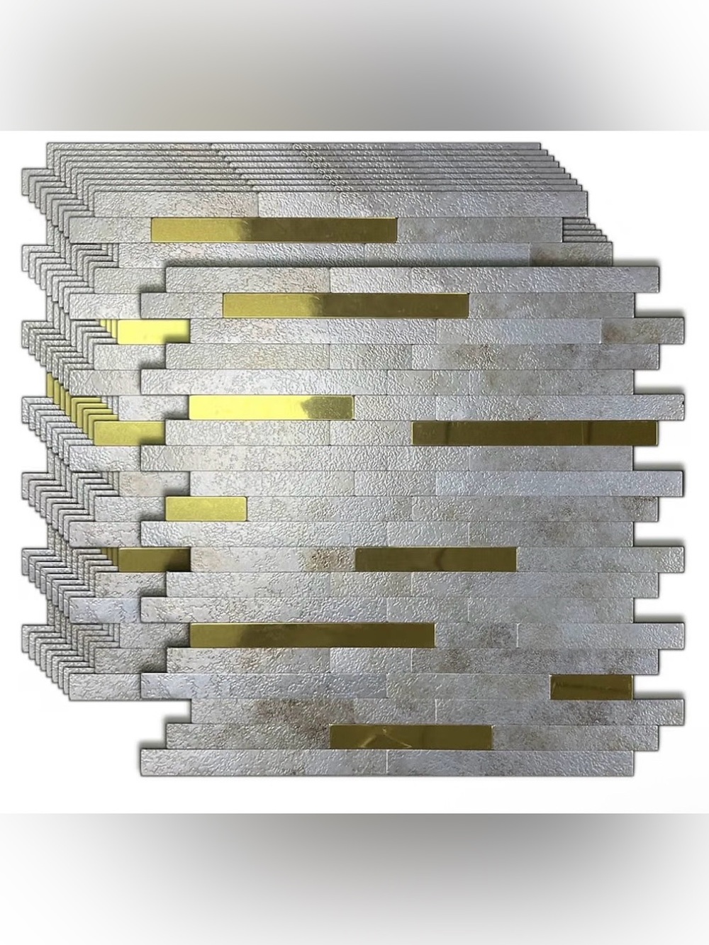 sanyeskkiy 10 Sheets Peel and Stick Backsplash Tile, Self-Adhesive Mosaic Tile